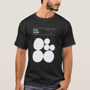 Camiseta El minimalismo de puntos hace el diseño tipográfic