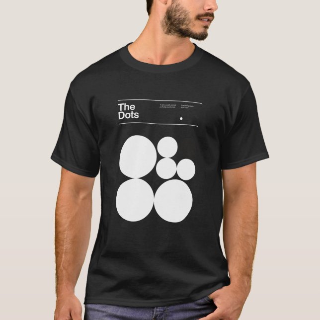Camiseta El minimalismo de puntos hace el diseño tipográfic (Anverso)