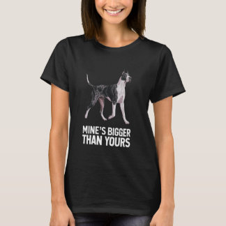 Camiseta El mío es más grande que el tuyo de perro dulce gr