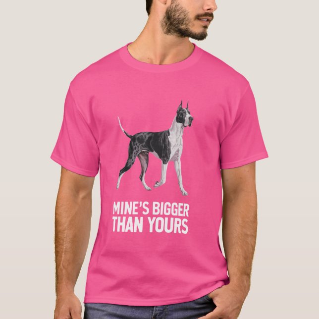 Camiseta El mío es más grande que el tuyo de perro dulce gr (Anverso)