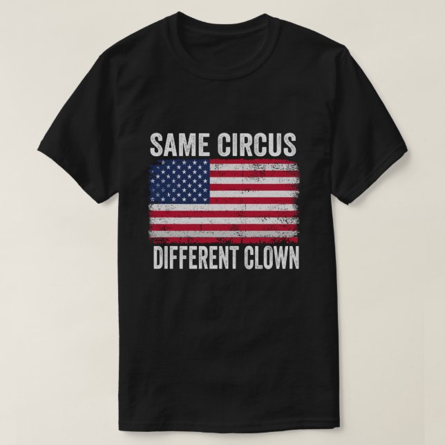 Camiseta El mismo circo diferente payaso Funny Kamala Harri (Diseño del anverso)