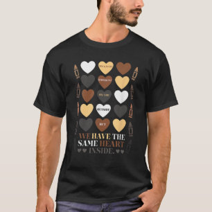 Camiseta El mismo corazón dentro del mes de la historia neg