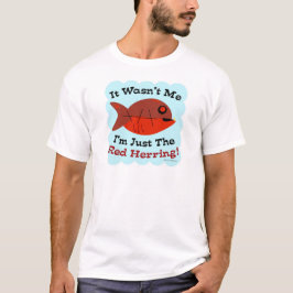 Camiseta El misterio del libro de arenques rojo dice