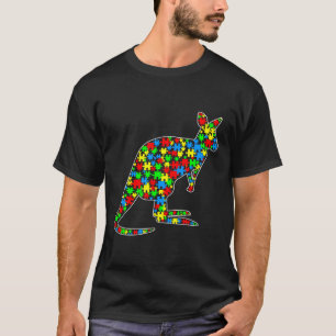 Camiseta El misterio divertido canguro de los animales Auti