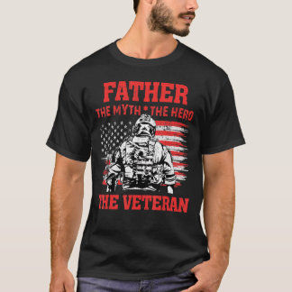 Camiseta El mito del héroe del veterano orgullo