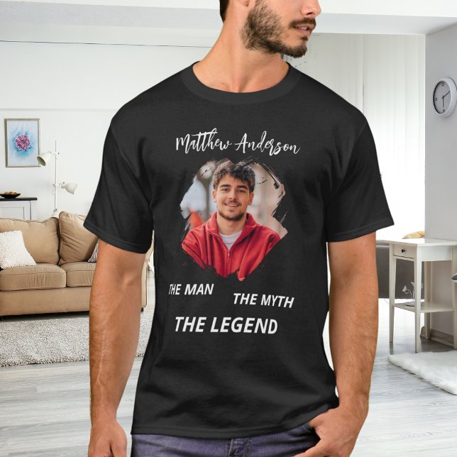 Camiseta El mito del hombre de la foto se llama divertido n (Subido por el creador)