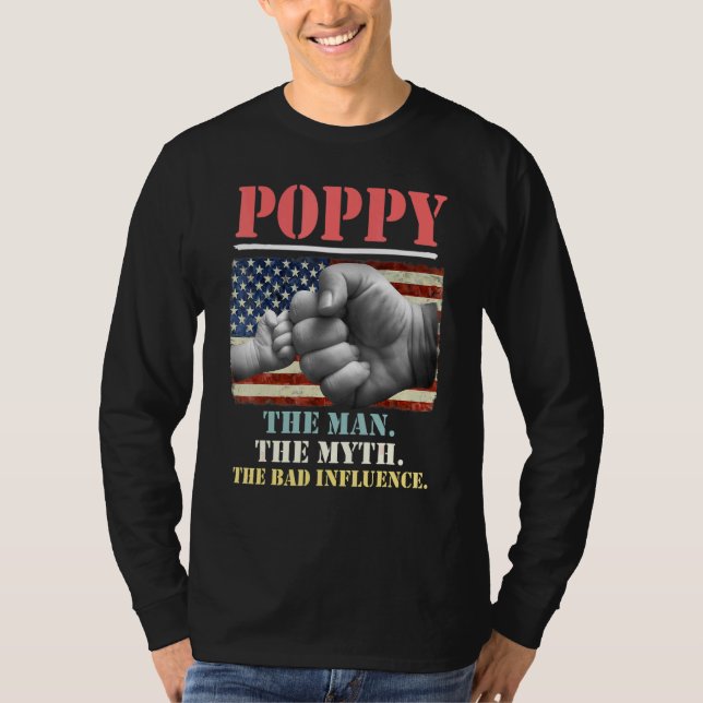 Camiseta El mito del hombre la mala influencia del estadoun (Anverso)