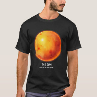 Camiseta El modelo de grupo de coincidencia del sistema sol
