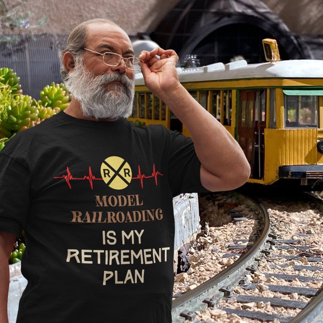 Camiseta El modelo ferroviario es mi plan de retiro (Subido por el creador)
