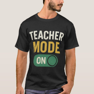 Camiseta El modo de profesores es divertido volver a la esc