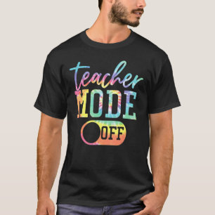 Camiseta El Modo Del Profesor De Apagar El Tejido El Último