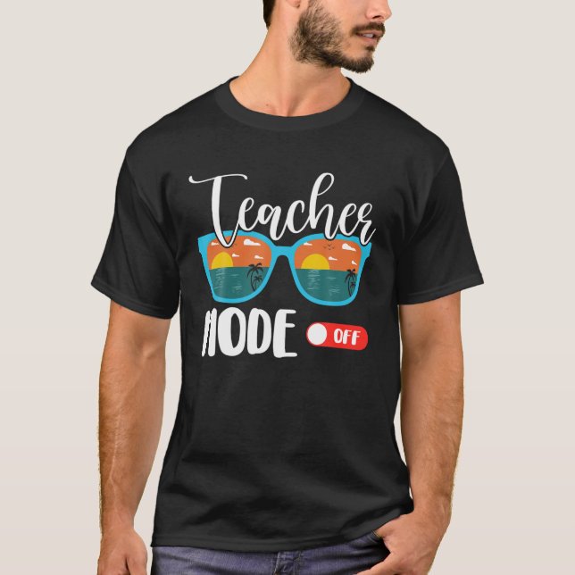 Camiseta El Modo Del Profesor De Apagarse El Último Día Del (Anverso)