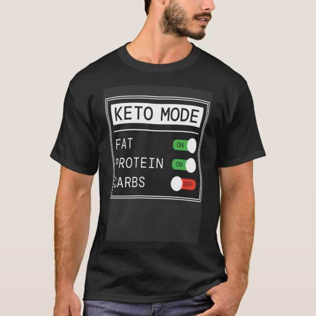 Camiseta El Modo Keto I Pierde Peso Comida Sana (Anverso)