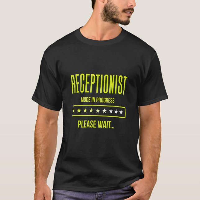 Camiseta El Modo Recepcionista En Curso Ayuda A Recepcionis (Anverso)