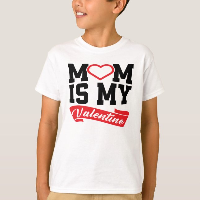 Camiseta El MoM es mi San Valentín | Regalos de madres El d (Anverso)