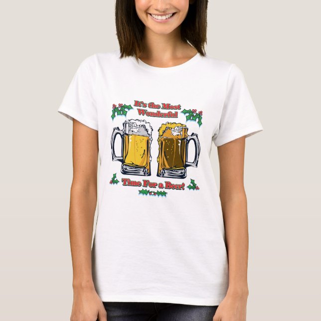 Camiseta El momento más maravilloso para una cerveza (Anverso)