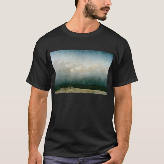 Camiseta El monje junto al mar, de Caspar David Friedrich (Anverso)