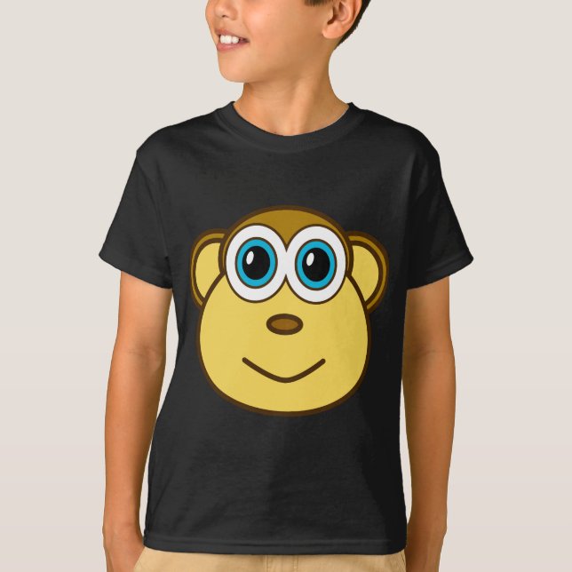 Camiseta El mono Bizness hace frente a diseño (Anverso)
