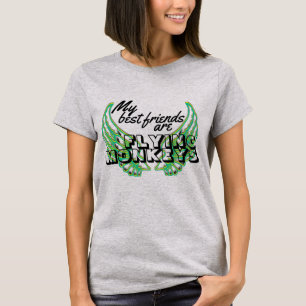 Camiseta El mono del vuelo se va volando tipografía