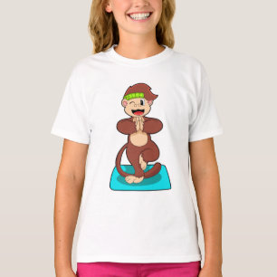 Camiseta El mono en pie del yoga