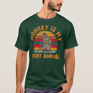 Camiseta El mono es mi animal espiritual, los amantes de lo