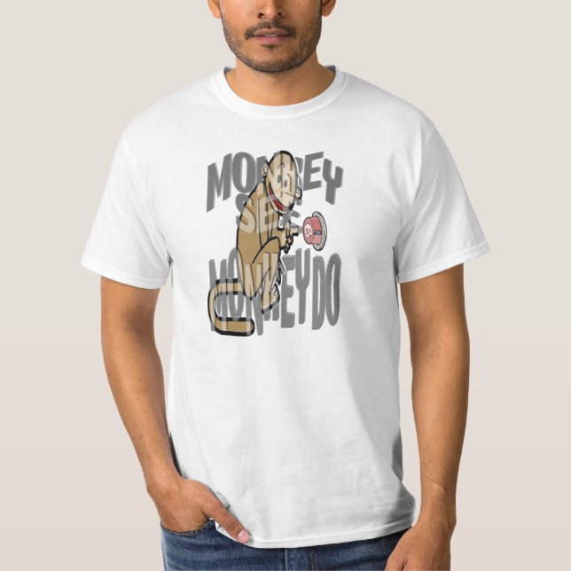 Camiseta El mono ve el mono hacer (Anverso)