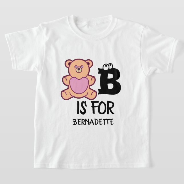 Camiseta El monograma B del personalizado es para el animal (Distribución)