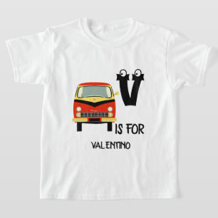 Camiseta El monograma V del personalizado es para el vehícu