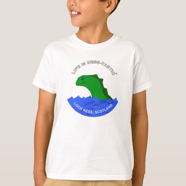 Camiseta ¡El monstruo de Loch Ness va tastic! (Anverso)