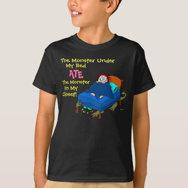 Camiseta El monstruo debajo de mi cama (Anverso)