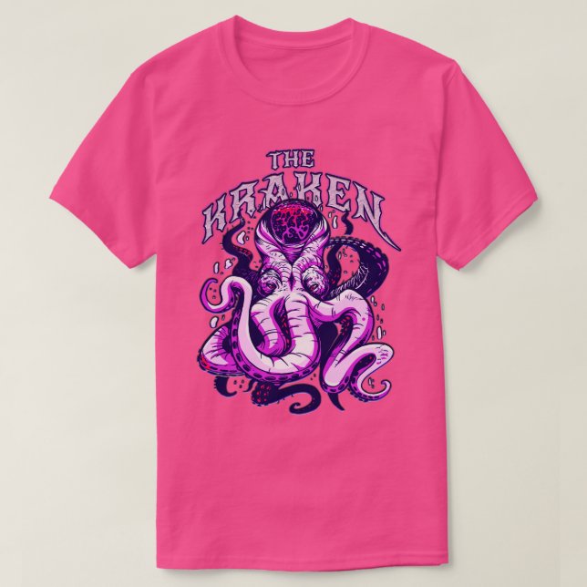 Camiseta El monstruo del mar de Kraken, la ropa de calle de (Diseño del anverso)