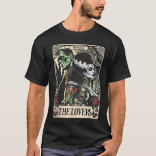 Camiseta El Monstruo Frankenstein Y Bride Los Amantes Del T