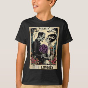 Camiseta El Monstruo Frankenstein Y Bride Los Amantes Del T