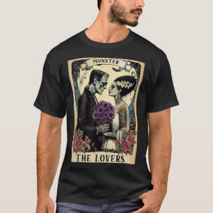 Camiseta El Monstruo Frankenstein Y Bride Los Amantes Del T