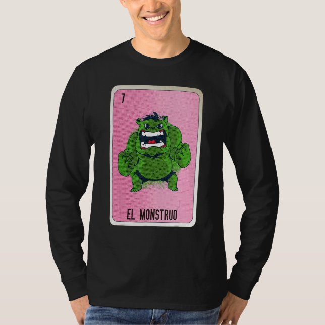 Camiseta El Monstruo Mexican Slang Lottery Bingo Cards (Anverso)