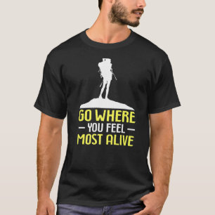 Camiseta El Montañista En Escalada Ve Donde Te Sientes Más 