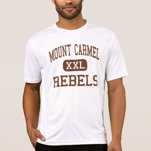 Camiseta El monte Carmelo - rebeldes - alto - Houston Tejas (Anverso)