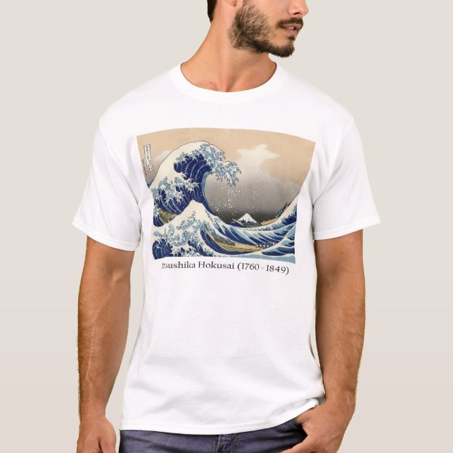 Camiseta El monte Fuji de Hokusai (Anverso)