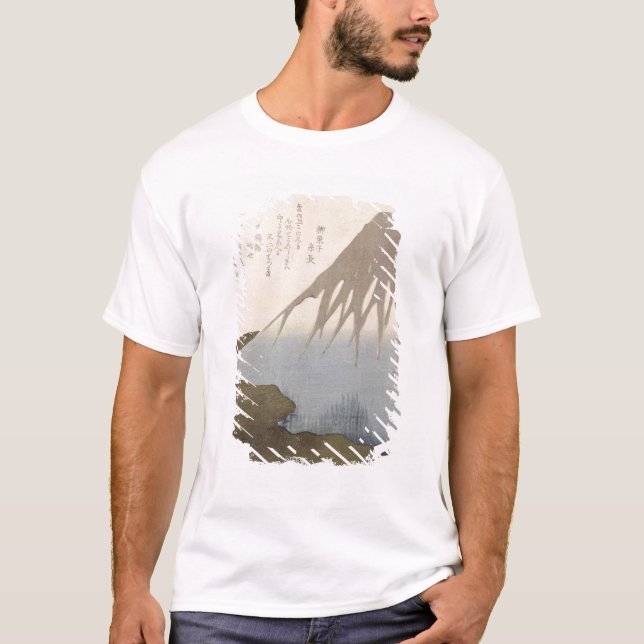 Camiseta El monte Fuji debajo de la nieve (Anverso)