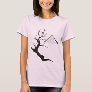 Camiseta El monte Fuji en invierno