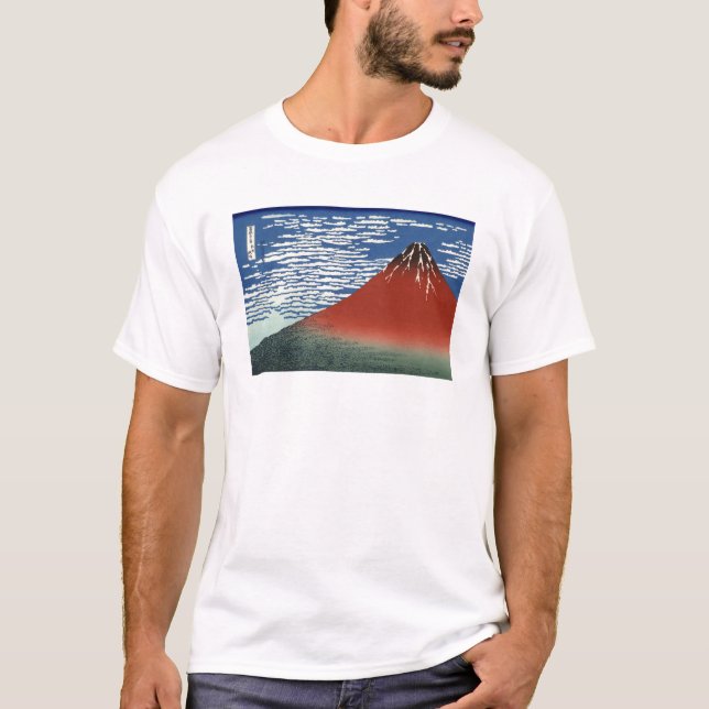 Camiseta El monte Fuji rojo (Anverso)