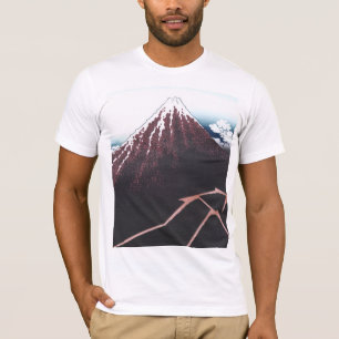 Camiseta El monte Fuji Ukiyo-e por Hokusai, japonés