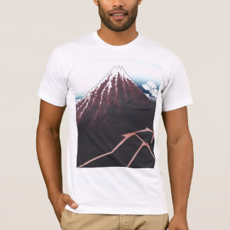 Camiseta El monte Fuji Ukiyo-e por Hokusai, japonés