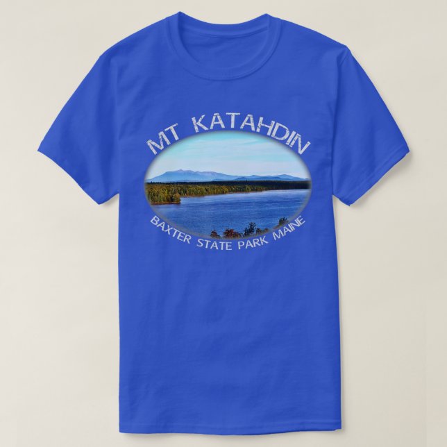 Camiseta El Monte Katahdin Maine El Verano De Montaña Más G (Diseño del anverso)