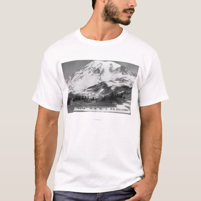 Camiseta El Monte Rainier, Mazama Ridge de la travesía de (Anverso)