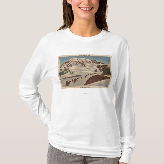 Camiseta El Monte Rainier, WA - hombres a caballo en (Anverso)