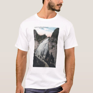 Camiseta El Monte Rainier, Washington - vista de las caída