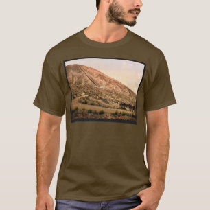 Camiseta El monte Vesubio, camino y ferrocarril, Nápoles,