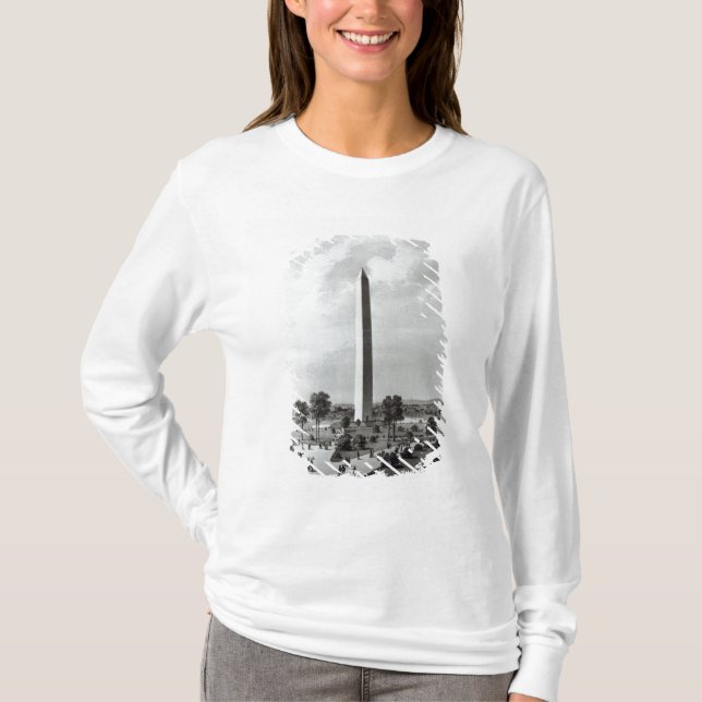 Camiseta El monumento de Washington y los alrededores (Anverso)