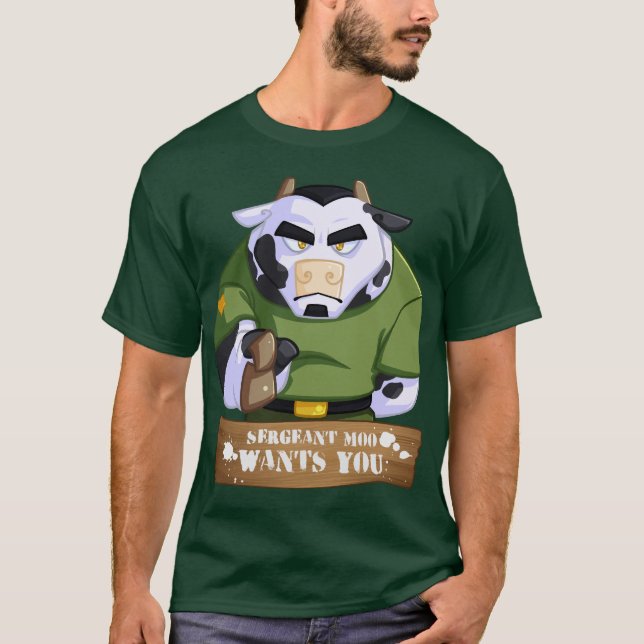 Camiseta El MOO de Sgt le quiere (Anverso)